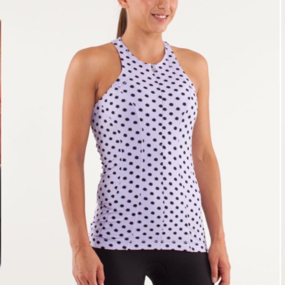 Lululemon Velo Vixen Sleeveless Jersey
High Noon Dot Lilac / Black / Lil…